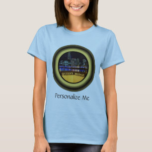 Camiseta Melbourne Austrália Skyline com City Lights