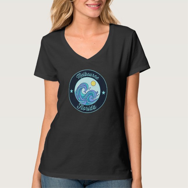 Camiseta Melbourne Fl Flórida Souvenir Surfer Grap Náutico (Frente)