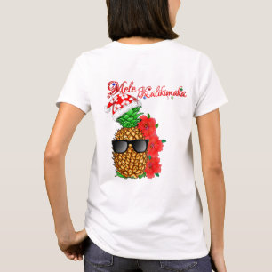 Camiseta Mele Kalikimaka Abacaxi de Natal