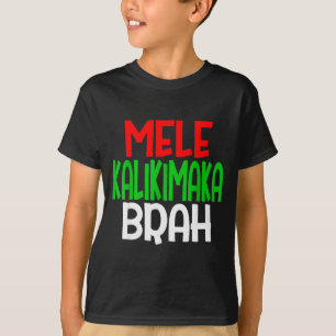 Camiseta Mele Kalikimaka Brah - Engraçado Havaiano Chris