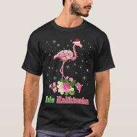 Mele Kalikimaka Flamingo Papai noel Feliz de Natal