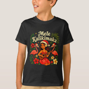 Camiseta Mele Kalikimaka Havaiana Garota Hula Natal Troca