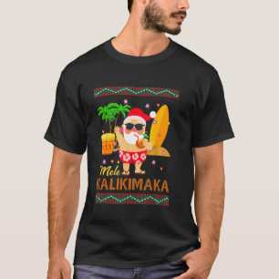 Camiseta Mele Kalikimaka Havaiana Natal Engraçado Surfer Sa