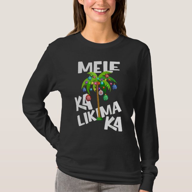 Camiseta MELE KALIKIMAKA havaiano (Frente)