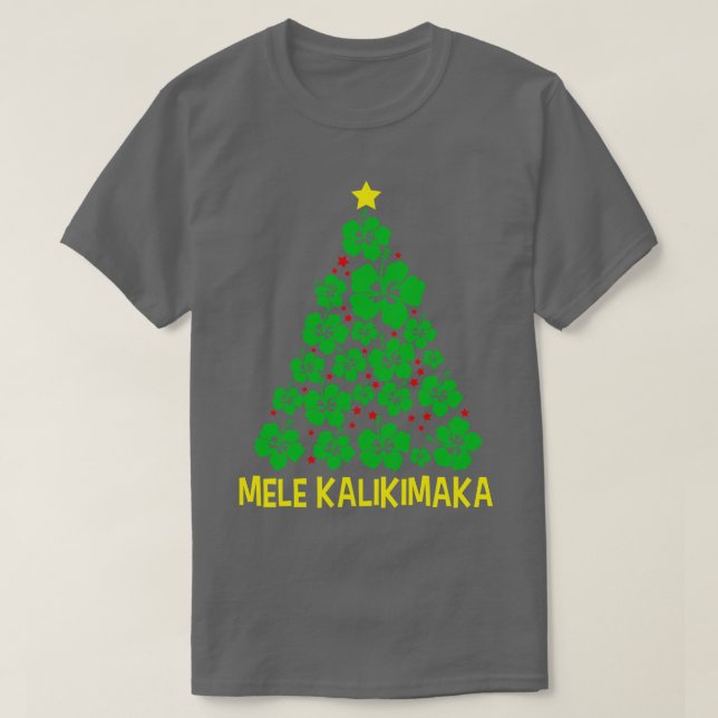 Camiseta Mele Kalikimaka Havaiano Feliz Natal Havaí (Frente do Design)