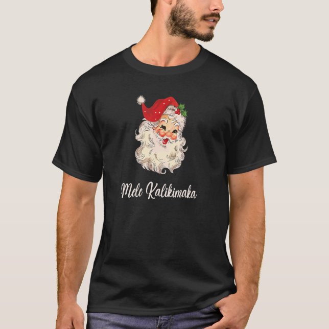 Camiseta Mele Kalikimaka Hawaiai Natal Luzes Xmas San (Frente)