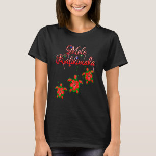 Camiseta Mele Kalikimaka Hawaii Honu Turtles T