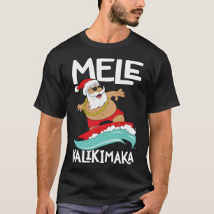 Camiseta Mele Kalikimaka Hawaii no Surfe