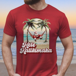 Camiseta Mele Kalikimaka Hawaiian Christmas Beach