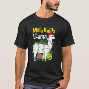 Camiseta Mele Kalikimaka Natal Llama Havaiano X Mas Lig