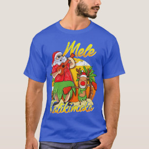 Camiseta Mele Kalikimaka Papai noel o Natal Havaiano em jul