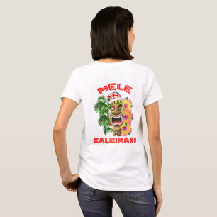 Camiseta Mele Kalikimaka Papai Noel Tiki