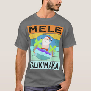Camiseta Mele Kalikimaka Papais noeis de Natal do Havaí Fei