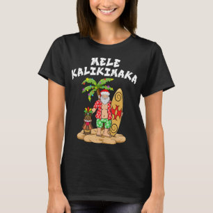 Camiseta Mele Kalikimaka Papais noeis engraçados de Natal H