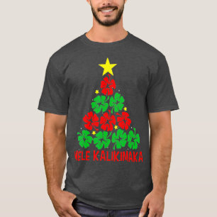 Camiseta Mele Kalikimaka Para Mulheres Havaianas Natal