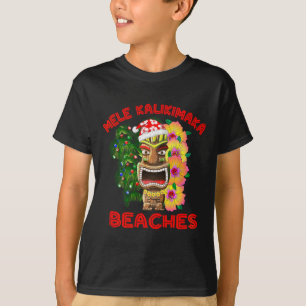 Camiseta Mele Kalikimaka praia Feliz Natal Havaiano 1