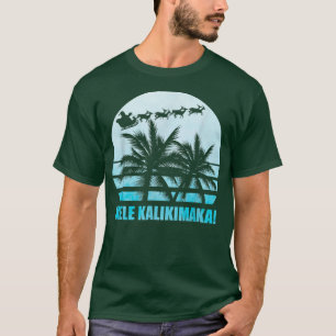 Camiseta Mele Kalikimaka Retro Havaiana Família Natal Va
