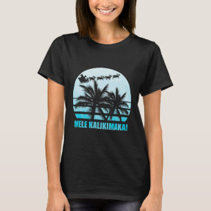 Camiseta Mele Kalikimaka Retro Havaiana Família Natal Va