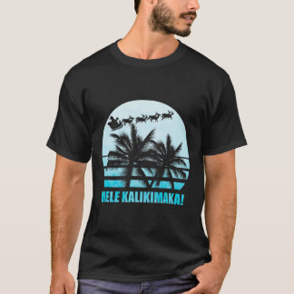 Camiseta Mele Kalikimaka Retro Havaiana Família Natal Va