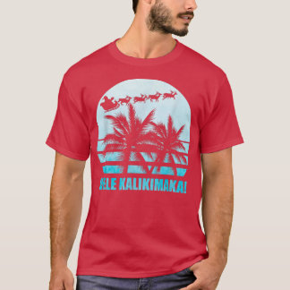 Camiseta Mele Kalikimaka Retro Havaiana Família Natal Va