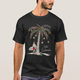 Camiseta Mele Kalikimaka Surf Havaiano Quente Engraçado Haw