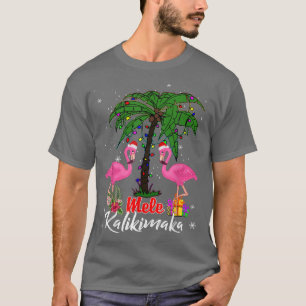 Camiseta Mele Kalikimaka Tropical Hawaiai Flamin