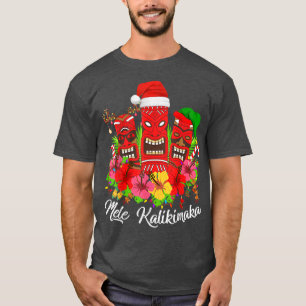 Camiseta Mele Kalikimaka Xmas Luzes Natal do Havaí