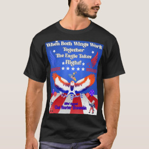 Camiseta Melhor 4 de julho Conservador Liberal Esquerda Esq
