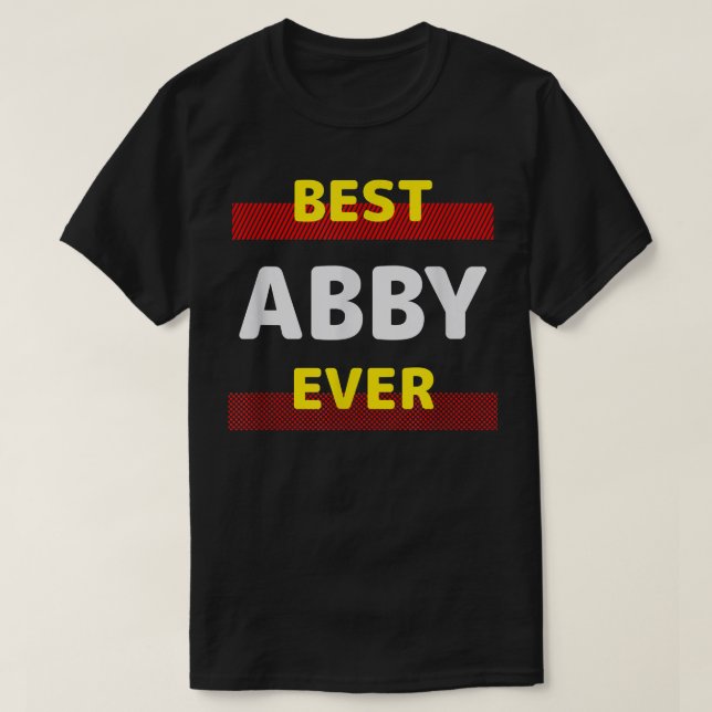 Camiseta Melhor Abby Ever Amigos Nome Apelido Persona (Frente do Design)
