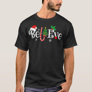 Camiseta MELHOR ACREDITAR NO NATAL PAJAMA CAMISTURA JÁ Xmas