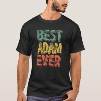 Camiseta Melhor Adam Sempre Engraçado Nome Personalizado Ad