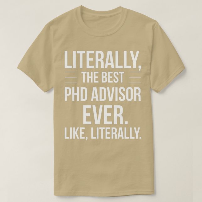 Camiseta Melhor Adjudicação De PhD De Apreciação Nunca Dota (Frente do Design)