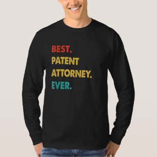 Camiseta Melhor Advogado de Patentes Retro de Todos os Temp