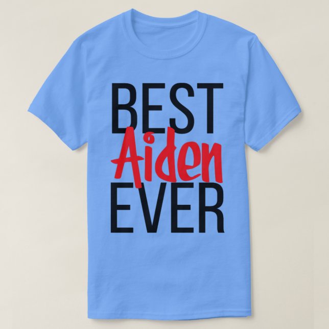 Camiseta Melhor Aiden Nunca (Frente do Design)