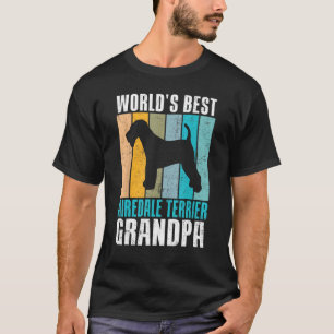 Camiseta Melhor Airedale Terrier Avô do mundo