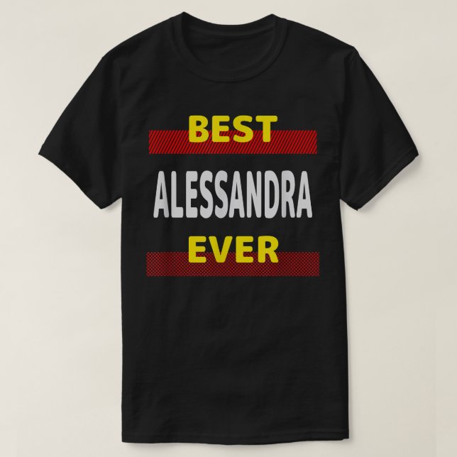 Camiseta Melhor Alessandra Nunca Nome Amigo Apelido Amigo (Frente do Design)