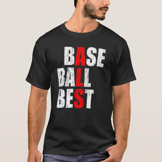 Camiseta Melhor ALS de baseball (Frente)