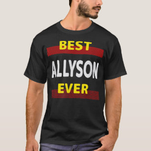 Camiseta Melhor Alyson Nunca Nome Amigos Nome Apelido Buddy