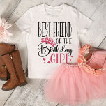 Camiseta Melhor Amiga da Família Personalizada da Rapariga<br><div class="desc">Você tem uma família que adora celebrar aniversários? Se sim, então você precisa colocar as mãos no melhor amigo da garota de aniversário camisa personalizada! Estas camisas são perfeitas para vestir sua família como um esquadrão para sua próxima festa de aniversário. Não só parecerão incríveis, como também se certificarão de...</div>