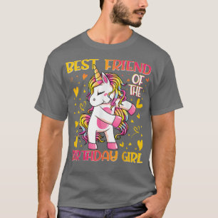 Camiseta Melhor Amiga da Rapariga de Aniversário Fogando Un