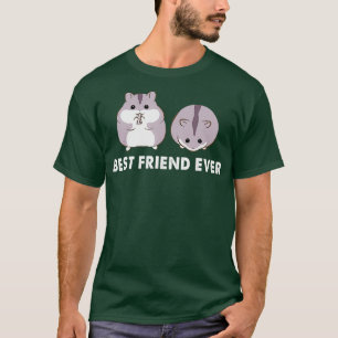 Camiseta Melhor Amigo Alguma Vez Cinza Engraçado De Hamster