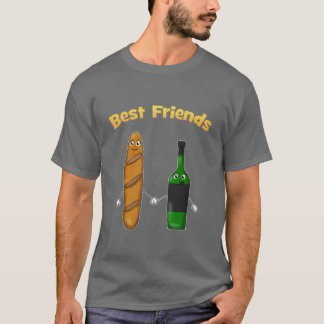 Camiseta Melhor Amigo Baguette Wine Melhor Amigo amigo