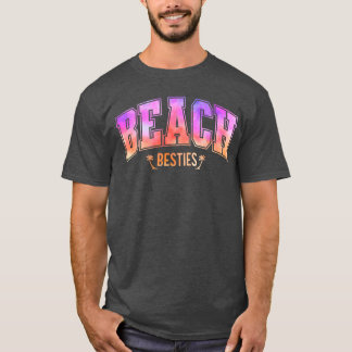 Camiseta Melhor Amigo Correspondendo Praia Tie Dye Bestie T