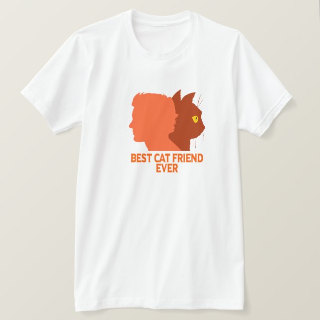 Camiseta melhor amigo de gato (Frente do Design)