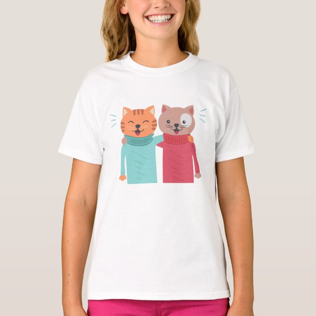 Camiseta Melhor Amigo De Gatos (Frente)