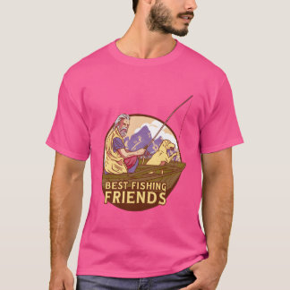 Camiseta Melhor amigo de pesca Os melhores amigos de pesca 