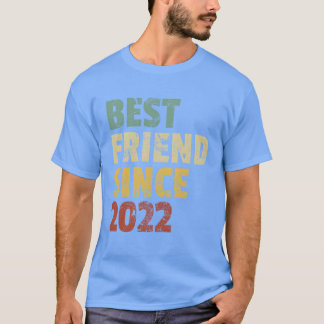Camiseta Melhor Amigo Desde 2022 Slogan frien