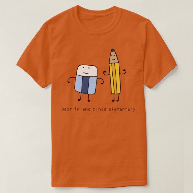 Camiseta Melhor Amigo Desde O Elementar (Frente do Design)