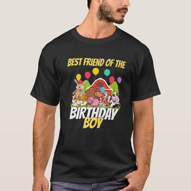 Camiseta Melhor Amigo Do Aniversário, Família Correspondent (Frente)