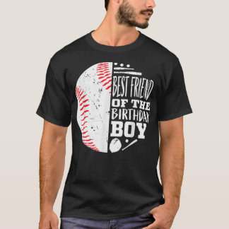 Camiseta Melhor Amigo do Beisebol do Aniversário Themed Pa
